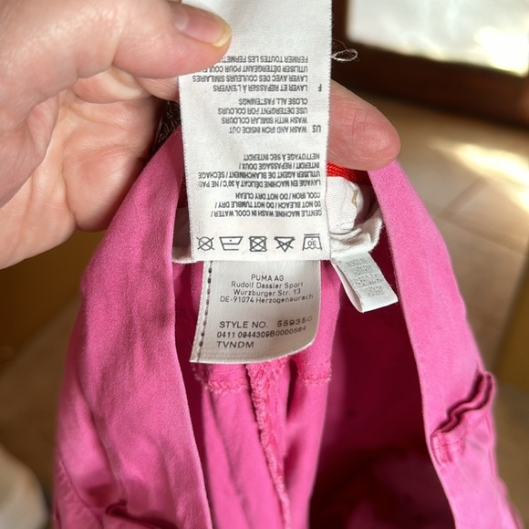 Puma Pink Cotton Stretch Casual w/Pockets Capri Pants Size 12 - Picture 10 of 12